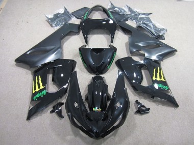 Nero Verde Ninja Carene Kawasaki ZX6R 2005-2006