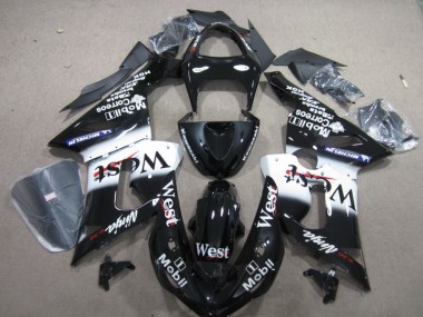 Nero West Mobil Ninja 636 Carene Kawasaki ZX6R 2005-2006