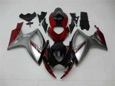 Rosso Argento Carene Suzuki GSXR 600 / 750 K6 2006-2007