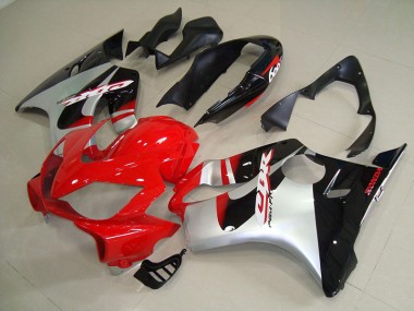 Rosso Argento Kits Carenatura Iniezione Honda CBR 600 F4i 2004-2007