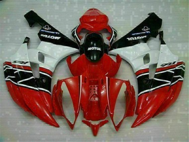 Rosso Bianco ABS Kit Carenatura Yamaha R6 2006-2007
