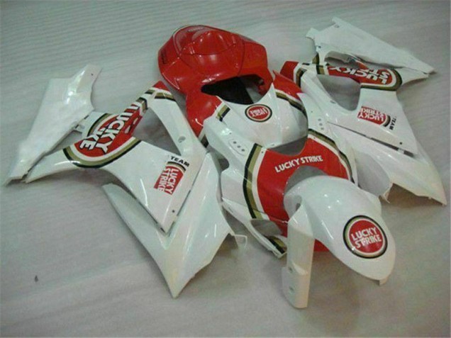 Rosso Bianco ABS Plastica & Carena Suzuki GSXR 1000 K7 2007-2008 Rosso Bianco ABS Plastica & Carena Suzuki GSXR 1000 K7 2007-2008