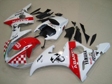 Rosso Bianco ABS Plastica & Carenatura Yamaha R6 2003-2005