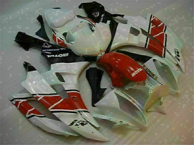 Rosso Bianco ABS Plastica & Carenatura Yamaha R6 2006-2007 Rosso Bianco ABS Plastica & Carenatura Yamaha R6 2006-2007