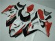 Rosso Bianco ABS Plastica & Carene Suzuki GSXR 1000 K7 2007-2008 Rosso Bianco ABS Plastica & Carene Suzuki GSXR 1000 K7 2007-2008