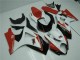 Rosso Bianco ABS Plastica & Carene Suzuki GSXR 1000 K7 2007-2008 Rosso Bianco ABS Plastica & Carene Suzuki GSXR 1000 K7 2007-2008