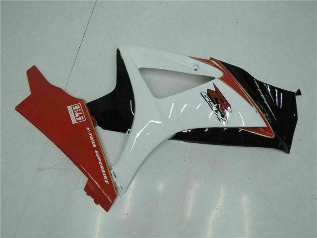 Rosso Bianco ABS Plastica & Carene Suzuki GSXR 1000 K7 2007-2008 Rosso Bianco ABS Plastica & Carene Suzuki GSXR 1000 K7 2007-2008