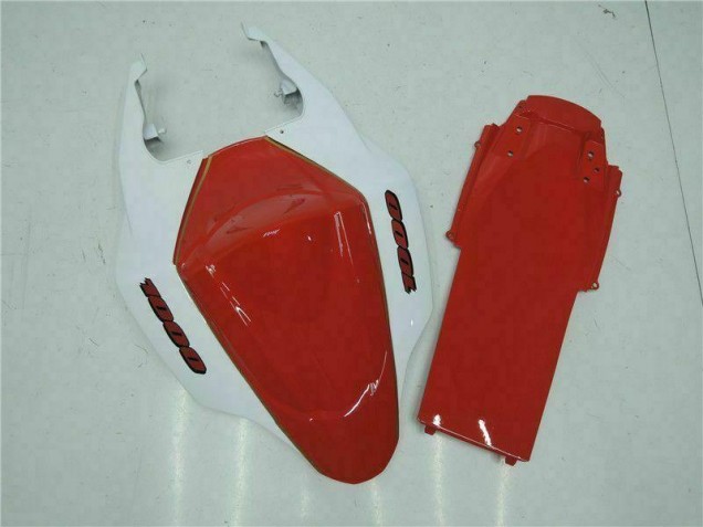 Rosso Bianco ABS Plastica & Carene Suzuki GSXR 1000 K7 2007-2008 Rosso Bianco ABS Plastica & Carene Suzuki GSXR 1000 K7 2007-2008
