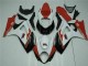 Rosso Bianco ABS Plastica & Carene Suzuki GSXR 1000 K7 2007-2008 Rosso Bianco ABS Plastica & Carene Suzuki GSXR 1000 K7 2007-2008