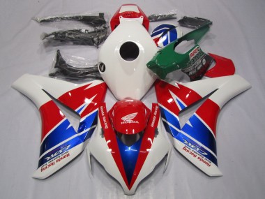 Rosso Bianco Blu Kit Completo Carenatura ABS Honda CBR 1000 RR 2008-2011