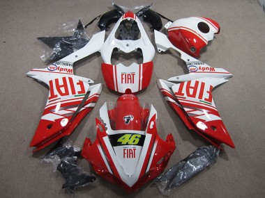 Rosso Bianco Fiat 46 Carene Yamaha R1 2007-2008