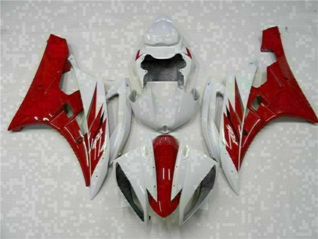 Rosso Bianco Kit Completo Carenatura ABS Yamaha R6 2006-2007 Rosso Bianco Kit Completo Carenatura ABS Yamaha R6 2006-2007