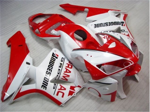Rosso Bianco Kits Carene & Plastica Honda CBR 600 RR 2005-2006 Rosso Bianco Kits Carene & Plastica Honda CBR 600 RR 2005-2006
