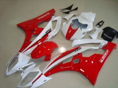 Rosso Bianco Kits Carene & Plastica Yamaha R6 2006-2007