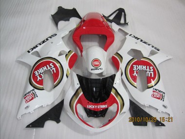Rosso Bianco Lucky Strike Carene Suzuki GSXR 600 K1 K2 K3 2001-2003