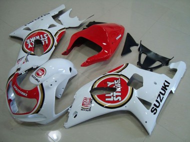 Rosso Bianco Lucky Strike Carene Suzuki GSXR 750 K1 K2 K3 2001-2003