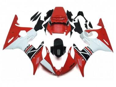 Rosso Bianco Nero ABS Kit Carenatura Yamaha R6 2003-2005