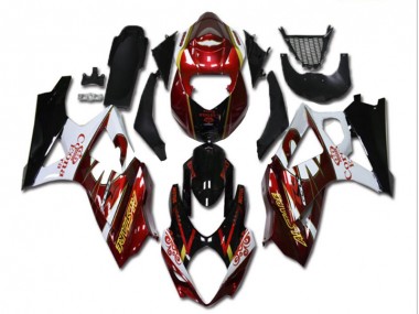Rosso Bianco Nero Carene Suzuki GSXR 1000 K7 2007-2008
