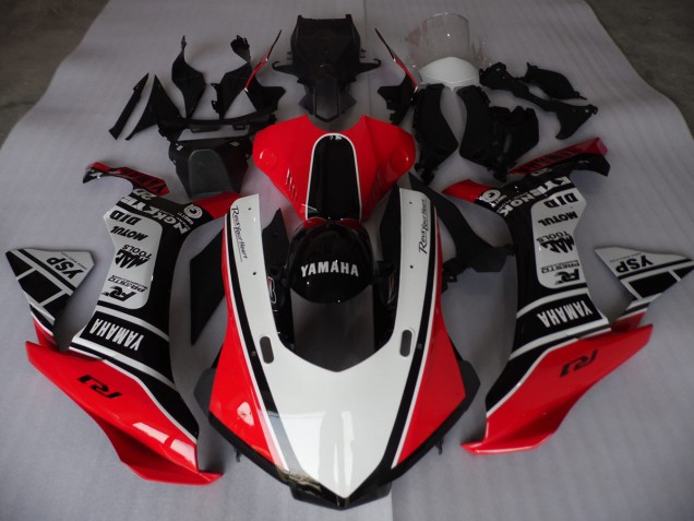 Rosso Bianco Nero Carene Yamaha R1 2015-2019 Rosso Bianco Nero Carene Yamaha R1 2015-2019