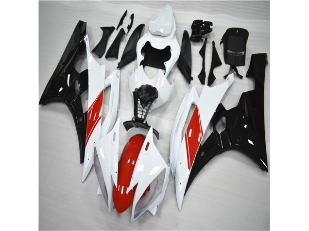 Rosso Bianco Nero Kit Carena & Plastica Yamaha R6 2006-2007 Rosso Bianco Nero Kit Carena & Plastica Yamaha R6 2006-2007