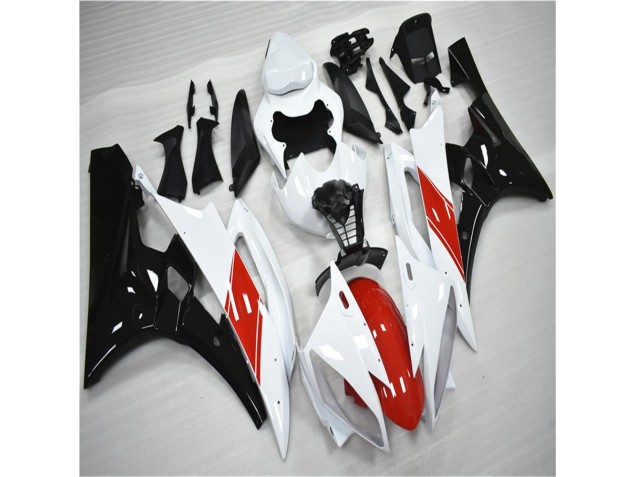 Rosso Bianco Nero Kit Carena & Plastica Yamaha R6 2006-2007 Rosso Bianco Nero Kit Carena & Plastica Yamaha R6 2006-2007