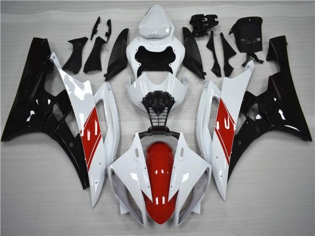 Rosso Bianco Nero Kit Carena & Plastica Yamaha R6 2006-2007 Rosso Bianco Nero Kit Carena & Plastica Yamaha R6 2006-2007