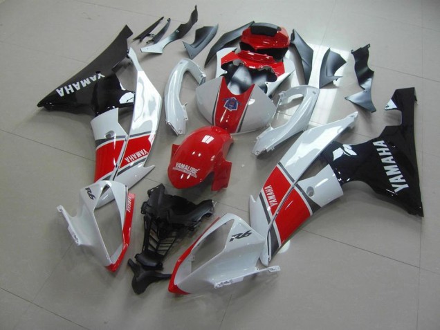 Rosso Bianco Nero Kit Carene Yamaha R6 2008-2016 Rosso Bianco Nero Kit Carene Yamaha R6 2008-2016