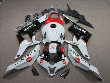 Rosso Bianco Nero Konica Minolta MAPEI Carene Honda CBR 600 RR 2007-2008