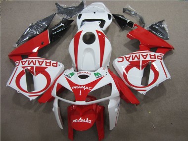 Rosso Bianco PRAMAC Carene Honda CBR 600 RR 2005-2006