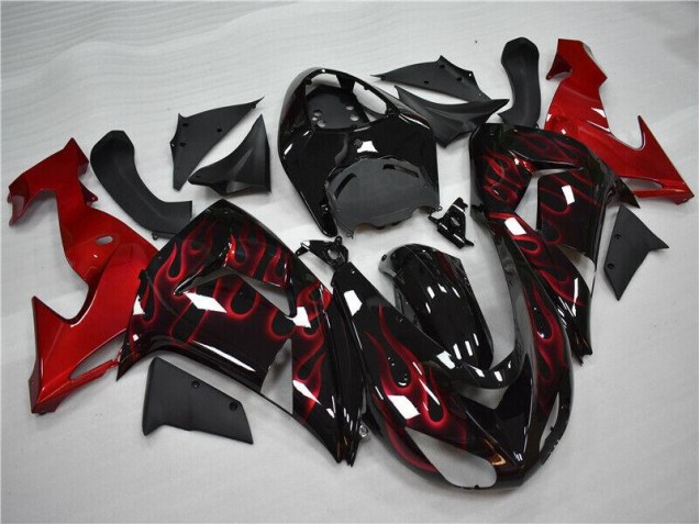 Rosso Fiamma Carene Kawasaki ZX10R 2006-2007 Rosso Fiamma Carene Kawasaki ZX10R 2006-2007