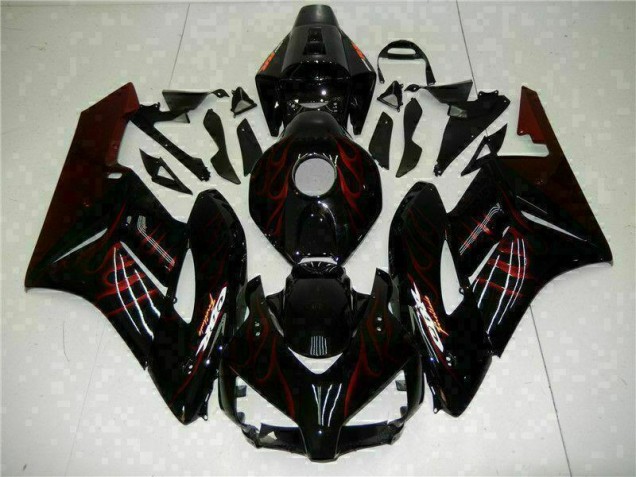 Rosso Fiamma Nero Carene Honda CBR 1000 RR 2004-2005 Rosso Fiamma Nero Carene Honda CBR 1000 RR 2004-2005