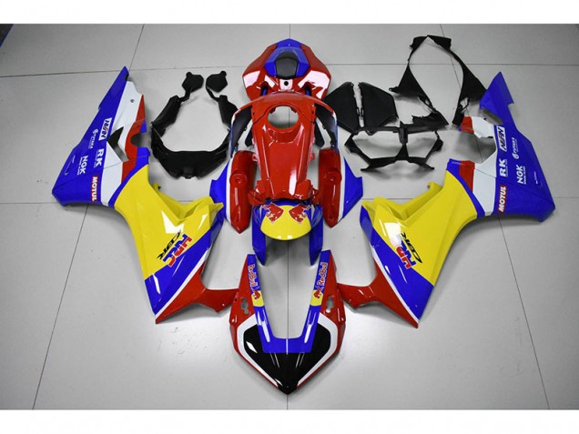 Rosso Giallo Blu HRC Red Bull Carene Honda CBR 1000 RR 2017-2023 Rosso Giallo Blu HRC Red Bull Carene Honda CBR 1000 RR 2017-2023