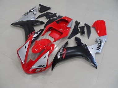 Rosso Matte Argento Carene Yamaha R1 2002-2003