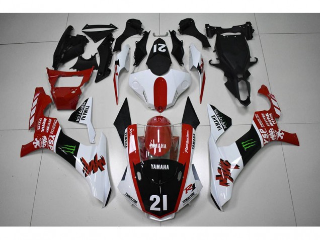 Rosso Nero 21 Carene Yamaha R1 2015-2019 Rosso Nero 21 Carene Yamaha R1 2015-2019