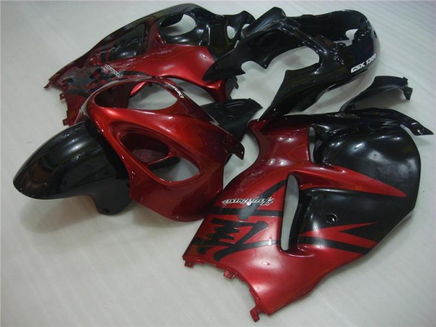 Rosso Nero ABS Plastica & Carena Suzuki GSXR 1300 Hayabusa 1996-2007 Rosso Nero ABS Plastica & Carena Suzuki GSXR 1300 Hayabusa 1996-2007