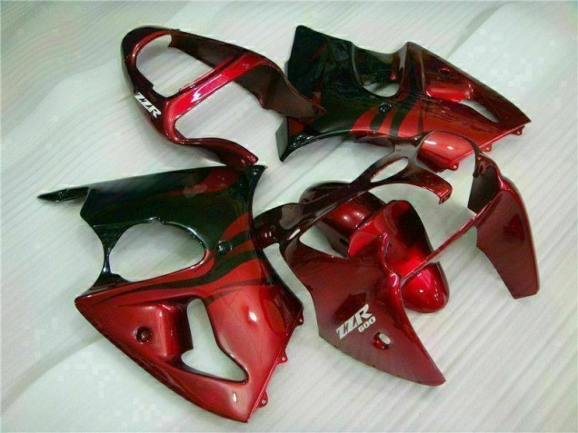 Rosso Nero Carene Kawasaki ZX6R 2000-2002 Rosso Nero Carene Kawasaki ZX6R 2000-2002