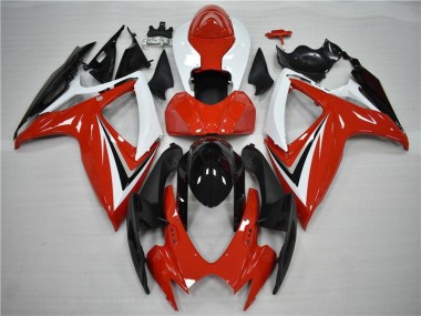 Rosso Nero Carene & Plastica Suzuki GSXR 600 / 750 K6 2006-2007
