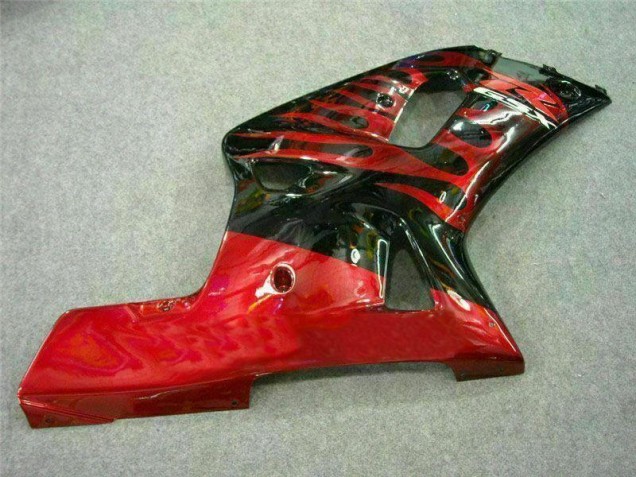 Rosso Nero Carene Suzuki GSXR 600 / 750 K1 K2 K3 2001-2003 Rosso Nero Carene Suzuki GSXR 600 / 750 K1 K2 K3 2001-2003