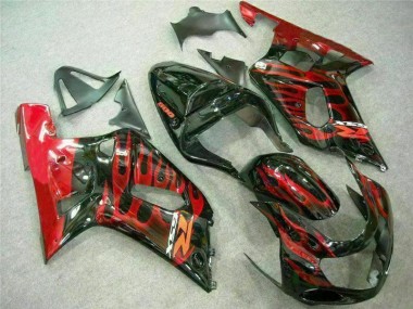 Rosso Nero Carene Suzuki GSXR 600 / 750 K1 K2 K3 2001-2003