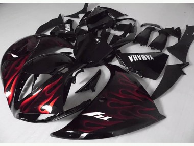 Rosso Nero Fiamma Carene Yamaha R1 2012-2014