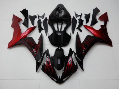 Rosso Nero Kit Carenatura Completa Yamaha R1 2004-2006