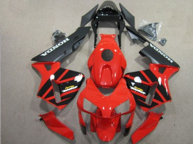 Rosso Nero Kit Carenatura Completo ABS Honda CBR 600 RR 2003-2004