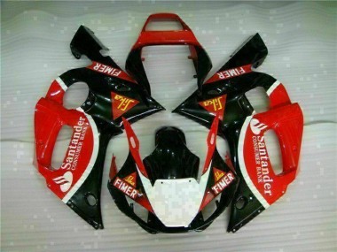 Rosso Nero Kit Completo Carenatura ABS Yamaha R6 1998-2002