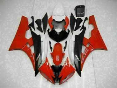 Rosso Nero Kits Carenatura Completa Yamaha R6 2006-2007