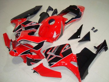 Rosso Nero Kits Carenatura Completo ABS Honda CBR 600 RR 2003-2004