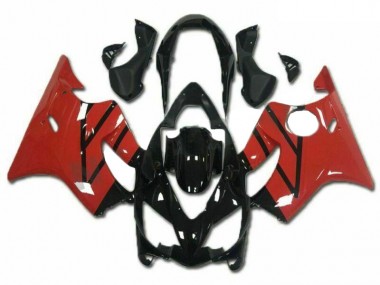 Rosso Nero Kits Carene Completa Honda CBR 600 F4i 2004-2007