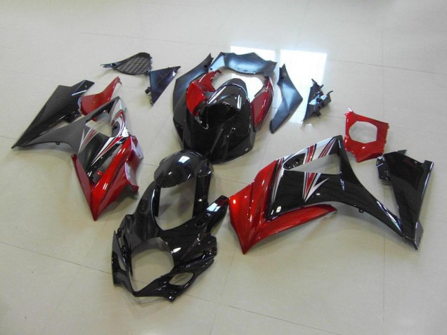 Rosso Nero No Adesivo Carene Suzuki GSXR 1000 K7 2007-2008 Rosso Nero No Adesivo Carene Suzuki GSXR 1000 K7 2007-2008