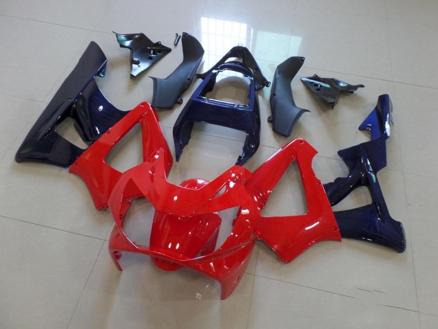 Rosso Scuro Blu Carene Honda CBR 900 RR 929 2000-2001 Rosso Scuro Blu Carene Honda CBR 900 RR 929 2000-2001