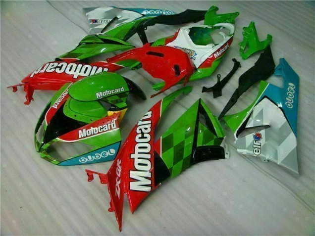 Rosso Verdecard Carene Kawasaki ZX6R 2009-2012 Rosso Verdecard Carene Kawasaki ZX6R 2009-2012