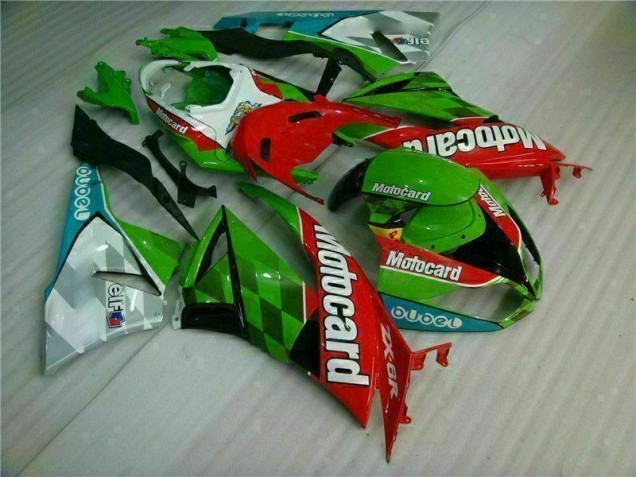 Rosso Verdecard Carene Kawasaki ZX6R 2009-2012 Rosso Verdecard Carene Kawasaki ZX6R 2009-2012